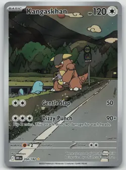 Pokemon TCG Kangaskhan Destined Rivals Illustration Rare Card 204/182 SV10 - Image 1