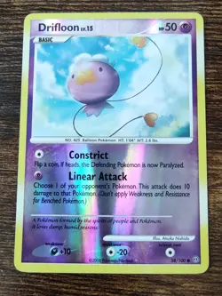 Drifloon 58/100 Reverse Holo Diamond & Pearl Stormfront Pokemon Card NM - Image 1