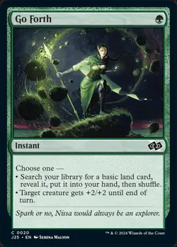 (x4) Go Forth 0020 Playset Common Foundations Jumpstart MTG Near Mint - Image 1