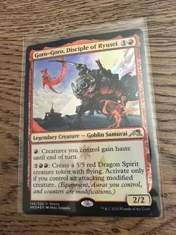 Goro-Goro, Disciple of Ryusei 145 (FOIL PROMO) MTG Battle For Baldur's Gate NM - Image 1