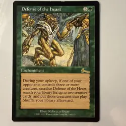 🌴WOTC VINTAGE MTG- Defense of the Heart - Rare -Urza's Legacy - LP to NM - Image 1