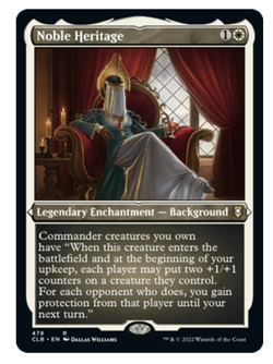 Noble Heritage (FOIL Etched) Commander Legends MTG - Image 1