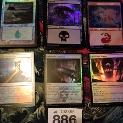 Mtg Foil Basic Lands Bundle. Magic The Gathering Lot Mana Starter (886) - Image 3