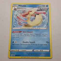 Milotic Pokemon Card 038/203 Evolving Skies 2021 Stage 1 Rare Water - Image 1