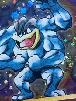 Amazing FART SWIRL 🌀 Machamp Japanese Base Set No 68 Holo Rare Pokemon TCG 1996 - Image 4