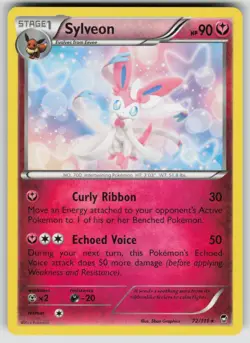 Sylveon 72/111 Rare Furious Fists Pokemon Lightly Played - Image 1