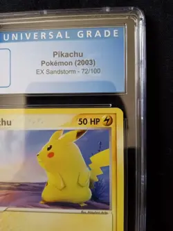 Pikachu Pokemon 2003 Ex Sandstorm 72/100 Cgc 9 - Image 3