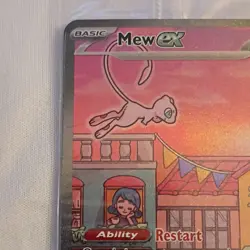 Mew ex SVP 053 Scarlet & Violet Promo Full Art Holo English 2023 180 HP - Image 5