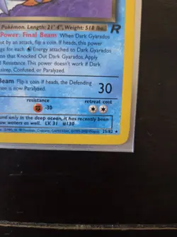Pokemon TCG Dark Gyarados Non Holo WOTC 25/82 Team Rocket - Image 4