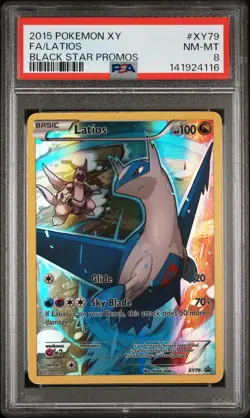 Latios XY79 Holo Black Star Promos 2015 Pokemon English PSA 8 NM - Image 1