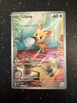 Lillipup 154/086 WHT White Flare Illustration Rare Holo NM Pokemon - Image 1