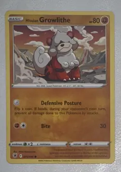 Pokemon TCG Hisuian Growlithe Astral Radiance 070/189 Regular Common - Image 1
