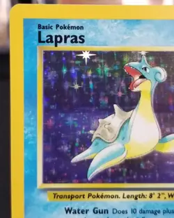 [M*] Read! English Lapras 10/62 Fossil Holo Rare Basic Unlimited 1999 Pokemon - Image 3