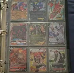 Pokemon binder two full pages of EX, GX, V, Holos, fullarts, and trainers. - Image 2