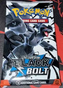 Pokemon TCG Scarlet & Violet Black Bolt Booster Pack Factory Sealed New - Image 4