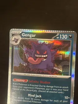 Pokemon Gengar Perfect Order Rare Holo 50/88 NM - Miscut/Crimping - Image 3