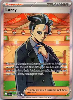 Larry 235/182 Ultra Rare Paradox Rift Pokemon Holo Near Mint - Image 1