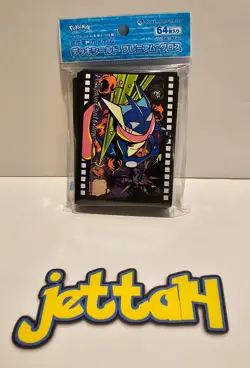 Pokemon Japan Deck Shield/Sleeves Midnight Agent Greninja 64 Pack New US SELLER! - Image 1