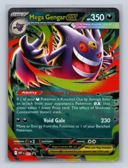 Mega Gengar ex 073 Holo Promo ME: Mega Evolution Promo Pokemon NM - Image 1