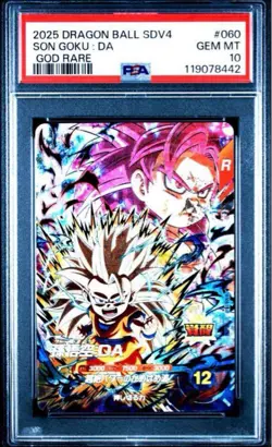 PSA 10 Son Goku: DA SDV4-060 2025 Dragon Ball Super Divers Card Japanese - Image 1