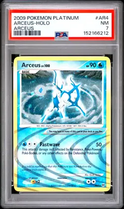 2009 POKEMON PLATINUM ARCEUS #AR4 ARCEUS-HOLO PSA 7 - Image 1