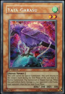 Yu-Gi-Oh! Yata-Garasu LOD-000 1.Edition (1st) Secret Rare [LP] Foil | EN 2004 - Image 1