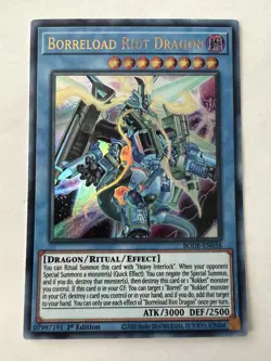 Yu-Gi-Oh! - Borreload Riot Dragon - Ultra - 1st - BODE-EN036 - NM - Image 1