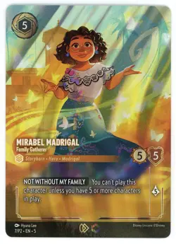 Disney Lorcana Enchanted 7/P2 EN 5 Mirabel Madrigal Family Gatherer Promo Foil - Image 1