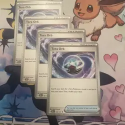 Tera Orb 189/191 x4 4x Pokemon Card 2024 Surging Sparks Playset - Image 1