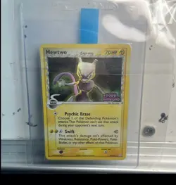 Pokemon TCG Mewtwo EX Holon Phantoms 24/110 Stamped Holo Card - Image 1