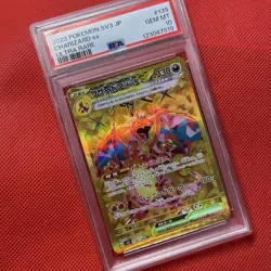 Charizard EX UR PSA 10 Japanese Pokemon SV3 139 108 Black Flame Holo Rare Card - Image 1