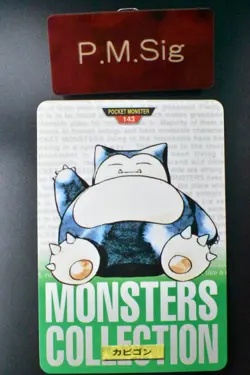 Snorlax File No. 143 Bandai Carddass Vending Green 1996 Japanese Pokemon Card - Image 1