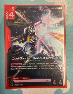 Gundam Card Game Duel Gundam Assault Shroud LR Foil G001-045 - Image 1