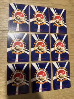Pokemon Trading Card Game 9 Card Set First Edition Old Back Vintage Collection - Image 2