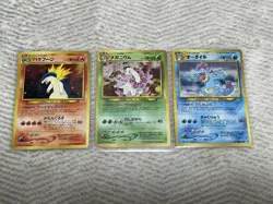 Pokemon Trading Card Game First Gen Starters 9 Card Set Holo Vintage Old Back - Image 2