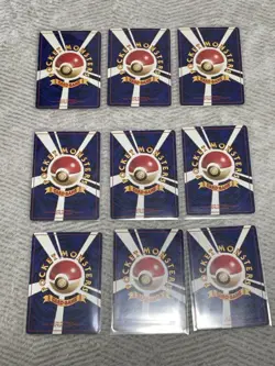 Pokemon Trading Card Game First Gen Starters 9 Card Set Holo Vintage Old Back - Image 5