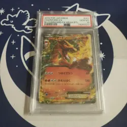 Charizard EX PSA 10 Japanese Pokemon Card 001 021 XY Promo Holo Rare Mint - Image 1