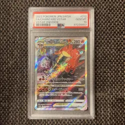 Charizard VSTAR SAR PSA 10 Japanese Pokemon Card S12a VSTAR Universe 212 172 - Image 1