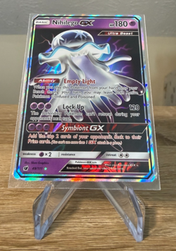 Pokemon TCG Crimson Invasion Nihilego GX 49/111 Ultra Rare Holo 180 HP - Image 1