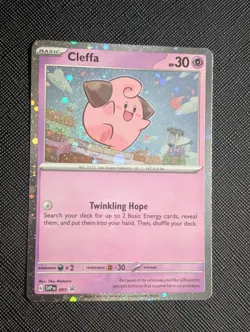 Cleffa SVP095 FART SWIRL! 🌀 Promo Pokemon Black Star Cosmos Holo NM - Image 1