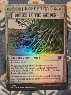 Buried in the Garden FOIL Outlaws of Thunder Junction: Breaking News MTG Magic - Image 1