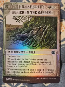 Buried in the Garden FOIL Outlaws of Thunder Junction: Breaking News MTG Magic - Image 2