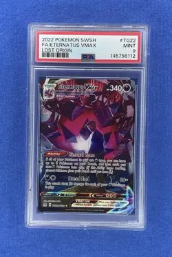 2022 Pokemon Eternatus VMAX TG22 Lost Origin Full Art Holo Rare PSA 9 - Image 1
