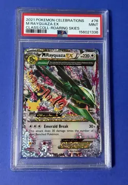 2021 Pokemon Celebrations M Rayquaza EX Class Coll Roaring Skies #76 PSA 9 MINT - Image 1