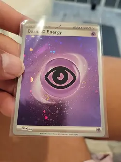 Psychic Energy SVE 005 Holographic Pokemon 151 Pokemon TCG Near Mint 2 SWIRLS - Image 1