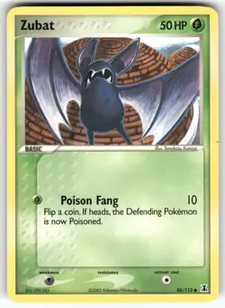 Zubat Delta Species Common Pokemon Lightly played - Image 1