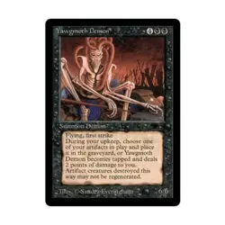 WOTC MtG Antiquities Yawgmoth Demon (R) VG - Image 1