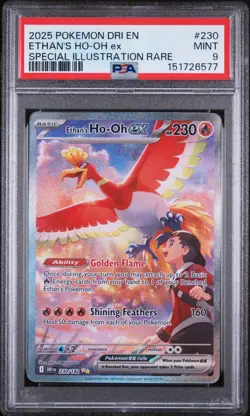 The Pokemon Company Pokemon TCG Ethan's Ho-Oh ex Destined Rivals SIR PSA 9 - Image 1
