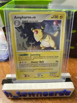 2008 Pokemon Ampharos LV.52 Holo 1/17 Pop Series 7 EX lp - Image 1