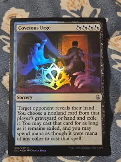 Covetous Urge FOIL NM #207 Throne of Eldraine MTG Magic - Image 3